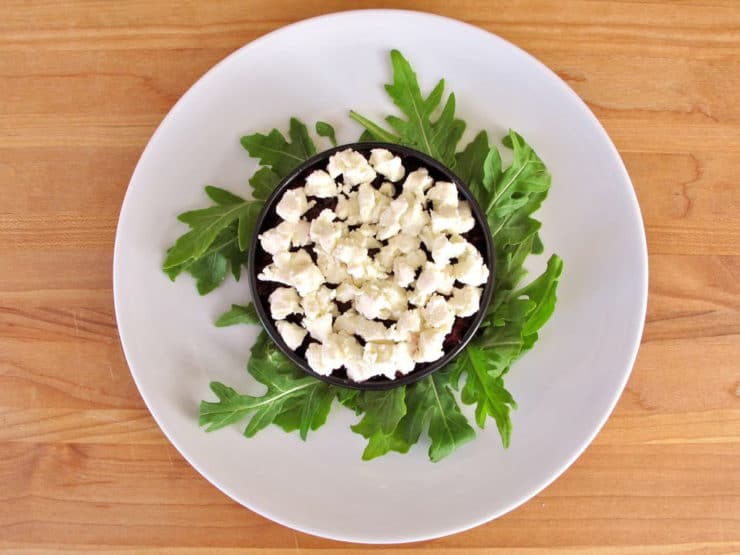 Candied nuts on top of salad.