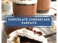 Chocolate Cheesecake Parfaits Pinterest Pin