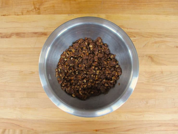 Brown sugar and pecan dough filling.