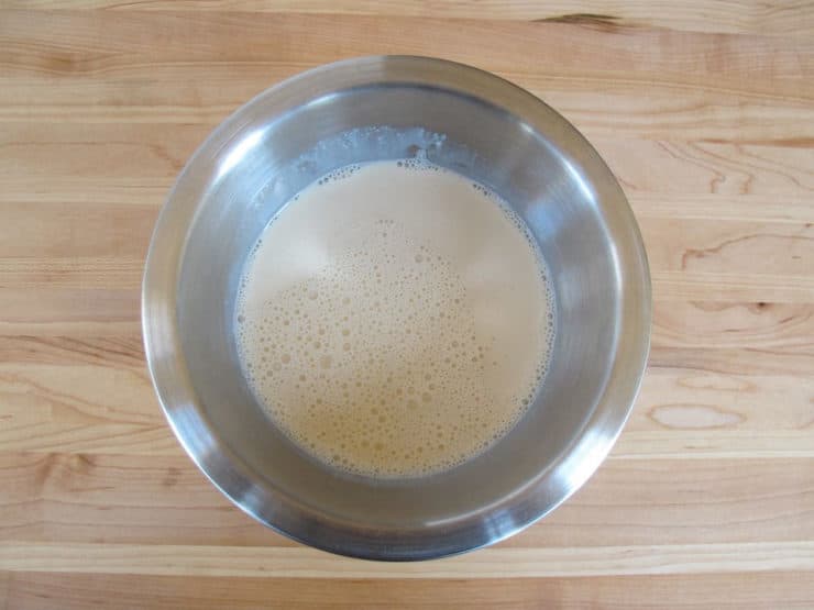 Using lemon juice to sour milk.
