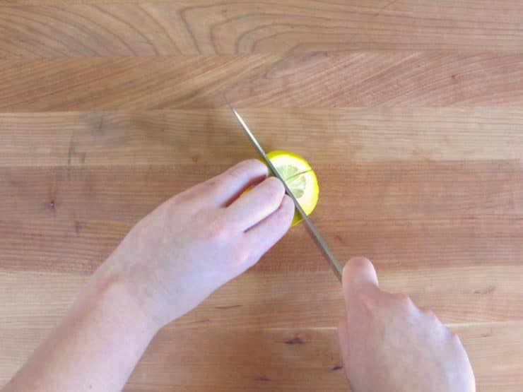 Scoring an X into lemons.