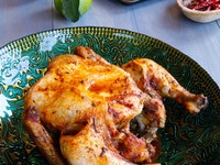Lisa Leake's Slow Cooker Chicken - Cook a whole chicken in the crock pot. Simple and delicious recipe from the 100 Days of Real Food Cookbook.