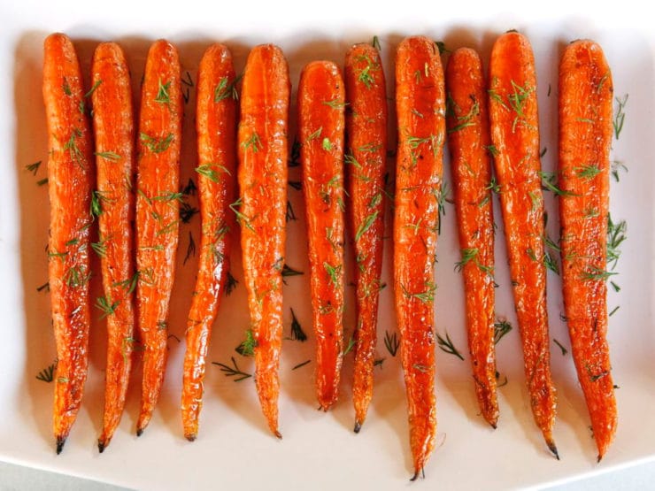 Roasted Carrots with Dill - Simple Springtime Side Dish Recipe by Tori Avey