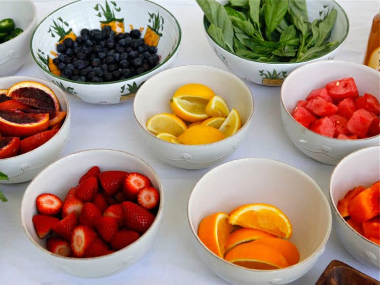 Different kinds of fruits in a bowl