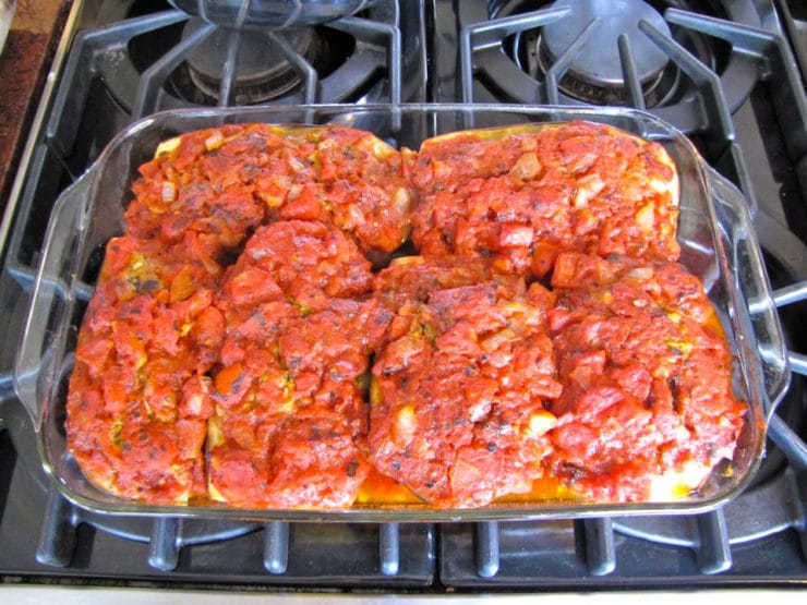 Vegetarian Stuffed Eggplant 8