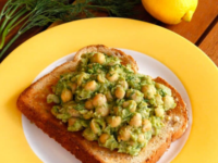 Chickpea Avocado Salad with Lemon and Dill Pinterest Pin