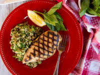 Lemon Basil Grilled Chicken Pinterest Pin