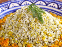 Persian Dill and Lima Bean Rice Pinterest Pin