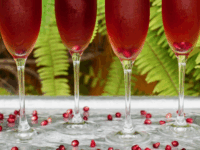 Pomegranate Champagne Cocktail Pin