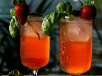 Strawberry Basil Tonic Pinterest Image